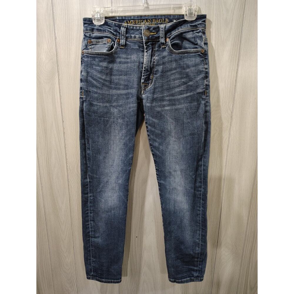 Men's American Eagle Extreme Flex Slim Jeans Straight Leg 26x28 Chore Preppy